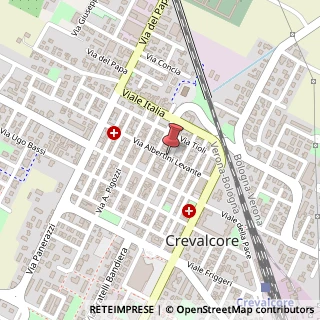 Mappa Via A. Leonelli, 62, 40014 Crevalcore, Bologna (Emilia Romagna)