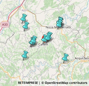 Mappa 14053 Canelli AT, Italia (6.00643)