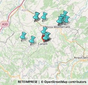 Mappa 14053 Canelli AT, Italia (6.02071)