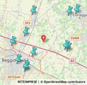 Mappa Via Christoph Willibald Gluck, 42122 Reggio nell'Emilia RE, Italia (5.37636)