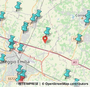 Mappa Via Christoph Willibald Gluck, 42122 Reggio nell'Emilia RE, Italia (6.5185)