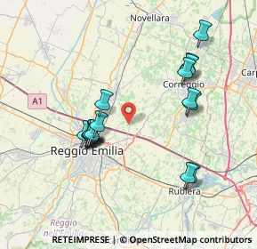 Mappa Via Christoph Willibald Gluck, 42122 Reggio nell'Emilia RE, Italia (7.25235)