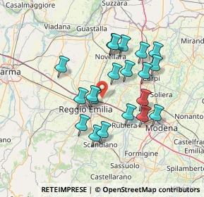 Mappa Via Christoph Willibald Gluck, 42122 Reggio nell'Emilia RE, Italia (12.4945)