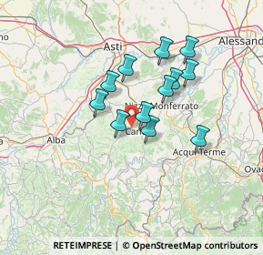 Mappa Regione Bassano, 14053 Canelli AT, Italia (10.82833)