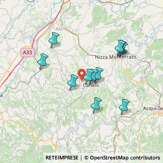 Mappa Regione Bassano, 14053 Canelli AT, Italia (6.79636)