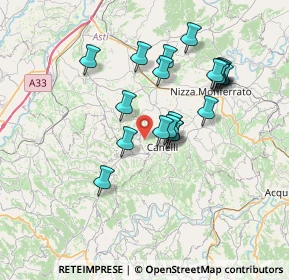 Mappa Regione Bassano, 14053 Canelli AT, Italia (6.3965)