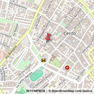 Mappa Via Francesco Erri,  1, 44042 Cento, Ferrara (Emilia Romagna)