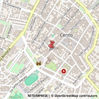 Mappa Corso del Guercino, 14, 44042 Cento, Ferrara (Emilia Romagna)