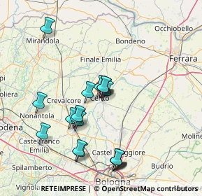 Mappa Via Vittorio Veneto, 44042 Cento FE, Italia (14.499)