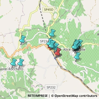 Mappa Via Stazione, 15010 Alice Bel Colle AL, Italia (0.88182)