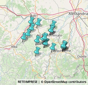Mappa Via Pierino Testore, 14053 Canelli AT, Italia (9.6105)