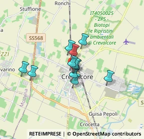 Mappa Via G. Lodi, 40014 Crevalcore BO, Italia (1.09636)