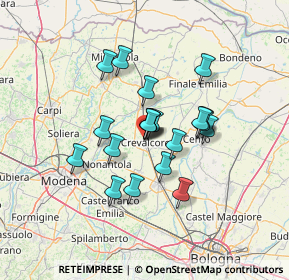 Mappa Via G. Lodi, 40014 Crevalcore BO, Italia (10.2605)