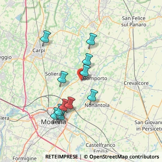 Mappa Via Stazione, 41030 Bastiglia MO, Italia (7.11455)