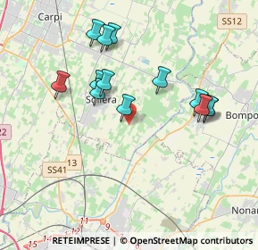 Mappa Via Serrasina, 41019 Soliera MO, Italia (3.60923)