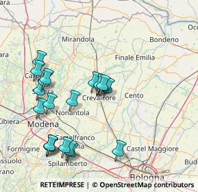 Mappa Via Signata, 40014 Crevalcore BO, Italia (16.06)