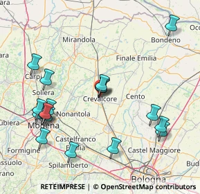 Mappa Via Signata, 40014 Crevalcore BO, Italia (18.09944)