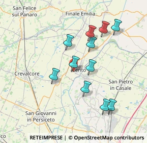 Mappa Via Arno, 44042 Cento FE, Italia (6.91273)