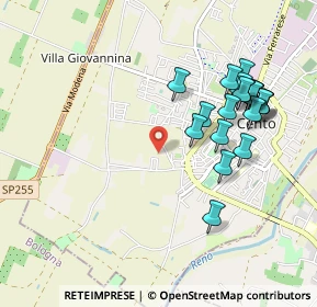 Mappa Via Arno, 44042 Cento FE, Italia (1.015)
