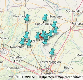 Mappa Via Arno, 44042 Cento FE, Italia (9.76077)