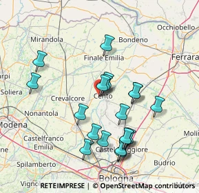 Mappa Via Arno, 44042 Cento FE, Italia (14.7535)