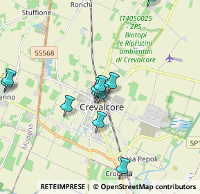 Mappa Via Tioli, 40014 Crevalcore BO, Italia (1.73636)