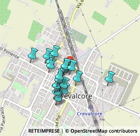 Mappa Via Tioli, 40014 Crevalcore BO, Italia (0.348)