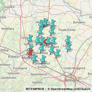 Mappa Via L.Galvani, 41017 Ravarino MO, Italia (11.074)
