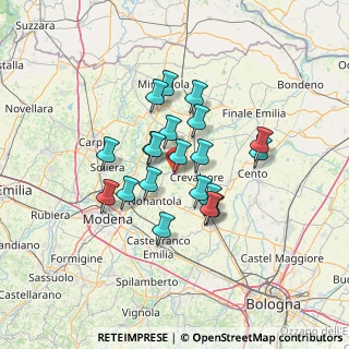 Mappa Via L.Galvani, 41017 Ravarino MO, Italia (10.4625)
