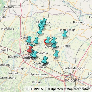 Mappa Via L.Galvani, 41017 Ravarino MO, Italia (11.907)