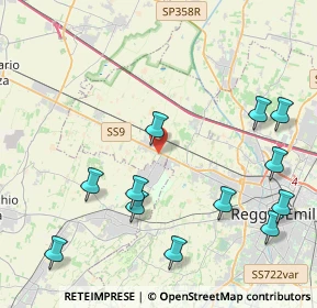 Mappa 42124 Cella RE, Italia (5.00083)