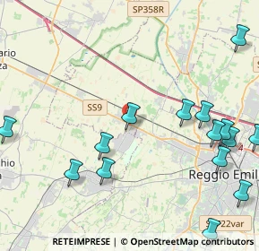 Mappa 42124 Cella RE, Italia (6.00278)