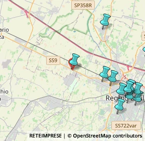 Mappa 42124 Cella RE, Italia (5.75667)