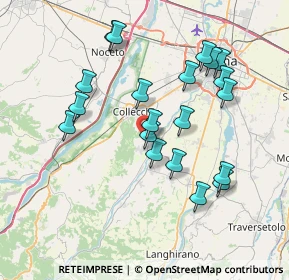 Mappa Strada Collecchio, 43038 Sala Baganza PR, Italia (7.2985)