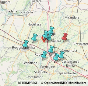 Mappa Via Canale dell'Erba, 42018 San Martino in Rio RE, Italia (9.48091)