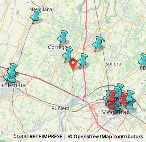 Mappa Via Canale dell'Erba, 42018 San Martino in Rio RE, Italia (11.0095)