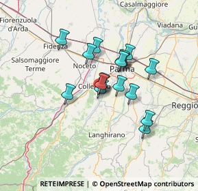 Mappa Via Sebastiano Galeotti, 43038 Sala Baganza PR, Italia (10.32125)