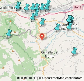 Mappa Viale Vibrata, 64010 Villa Lempa TE, Italia (5.602)