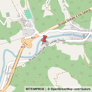 Mappa Frazione Ponte D'Arli, Km 189, 63095 Acquasanta Terme, Ascoli Piceno (Marche)