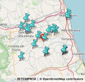 Mappa SS 259, 64027 Bivio Sant'Omero TE, Italia (7.12789)