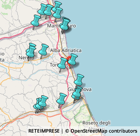 Mappa Via Nazionale Adriatica, 64018 Tortoreto Lido TE, Italia (9.221)