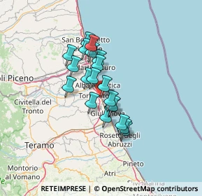 Mappa Via Nazionale Adriatica, 64018 Tortoreto Lido TE, Italia (9.8355)