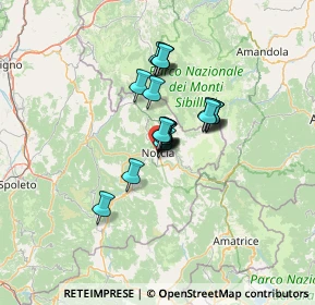 Mappa Via Cavour, 06046 Norcia PG, Italia (8.3675)