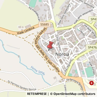Mappa Via Renzi, 06046 Norcia PG, Italia, 06046 Norcia, Perugia (Umbria)