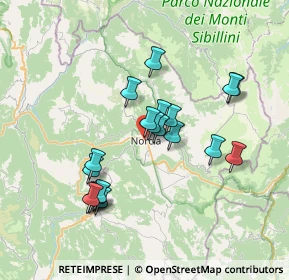 Mappa Via Cavour, 06046 Norcia PG, Italia (6.7605)