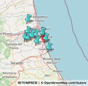 Mappa Via G. Spataro, 64018 Tortoreto Lido TE, Italia (9.75615)