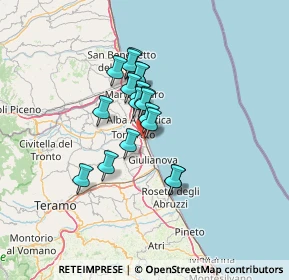 Mappa Via G. Spataro, 64018 Tortoreto Lido TE, Italia (9.62889)