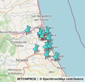 Mappa Via Sant'Ambrogio, 64018 Tortoreto TE, Italia (8.27364)