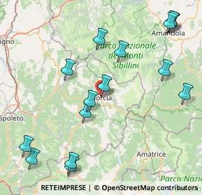 Mappa Via Guglielmo Marconi, 06046 Norcia PG, Italia (20.798)