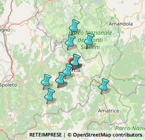 Mappa Via Guglielmo Marconi, 06046 Norcia PG, Italia (10.38636)